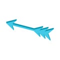 Bow arrow icon.Isometric and 3D view. Royalty Free Stock Photo